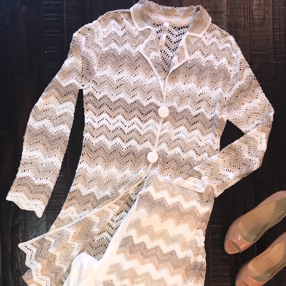 Open Stitch Layering Cardigan Coat Shawl